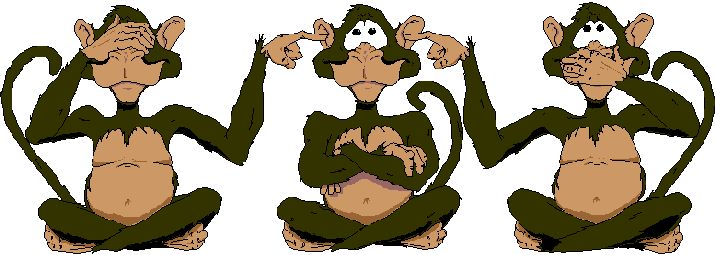 pictures of monkeys cartoon. 3 Wise Monkeys cartoon 5